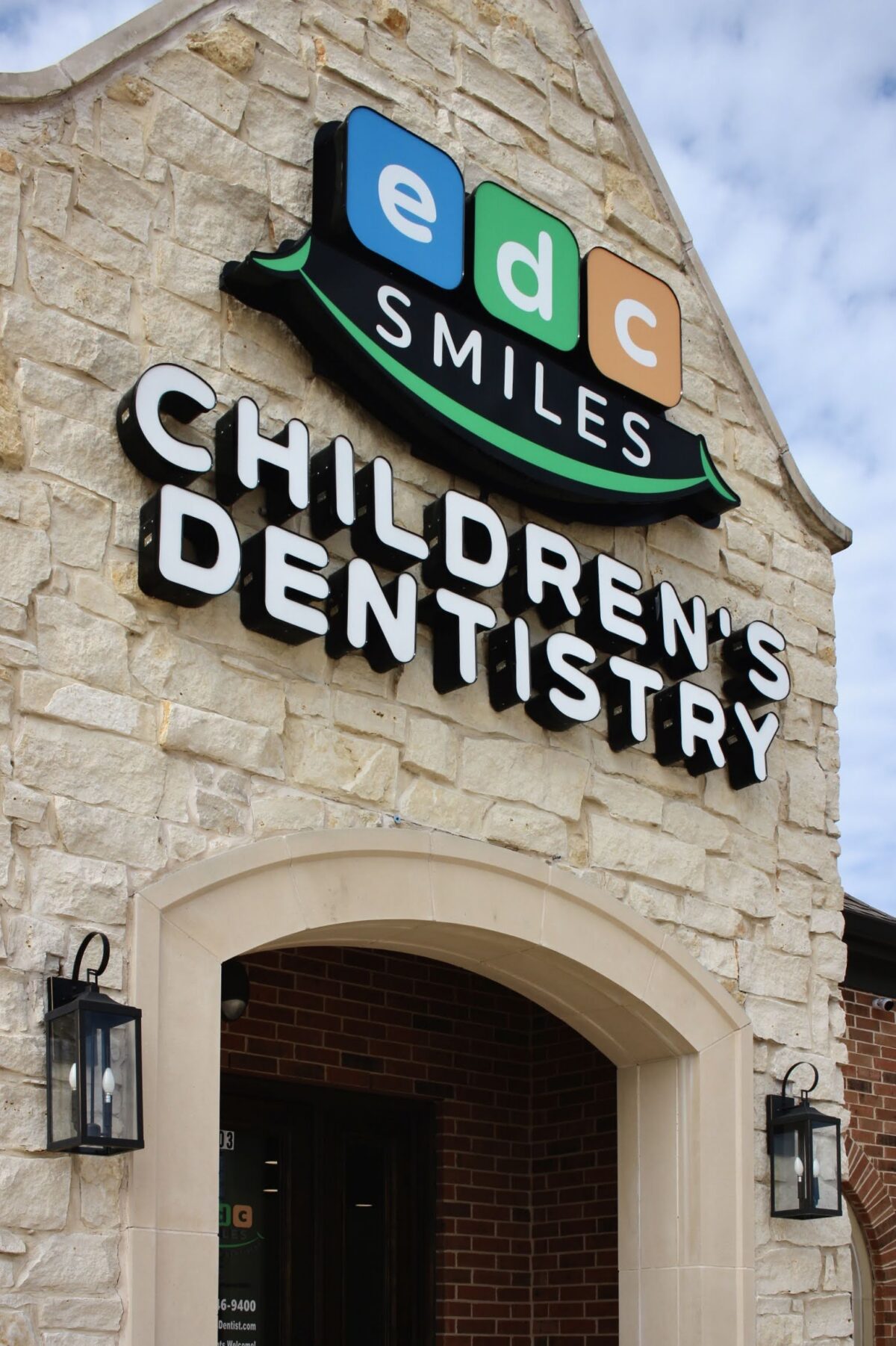 Young patient smiling during a pediatric dental visit